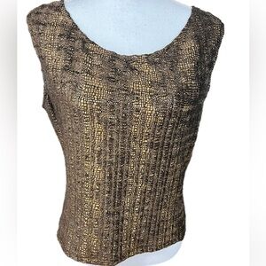 🔥🔥Jackie Bernard Brown Shimmery Tank Size 10